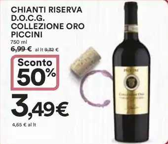 Ipercoop CHIANTI RISERVA D.O.C.G. COLLEZIONE ORO PICCINI offerta