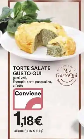 Ipercoop TORTE SALATE GUSTO QUI offerta