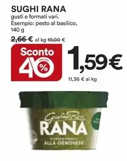 Ipercoop SUGHI RANA gusti e formati vari offerta