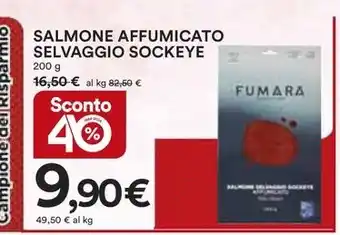 Ipercoop SALMONE AFFUMICATO SELVAGGIO SOCKEYE offerta