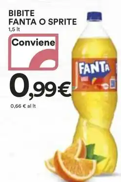 Ipercoop BIBITE FANTA O SPRITE offerta