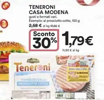 Ipercoop TENERONI CASA MODENA gusti e formati vari offerta