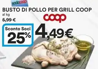 Ipercoop BUSTO DI POLLO PER GRILL COOP offerta