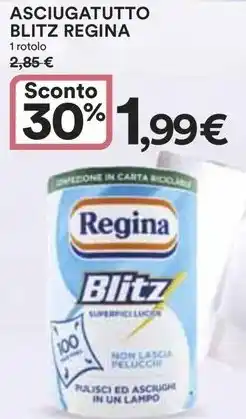 Ipercoop ASCIUGATUTTO BLITZ REGINA 1 rotolo offerta