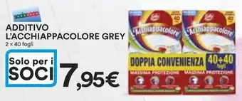 Ipercoop ADDITIVO L'ACCHIAPPACOLORE GREY 2 x 40 fogli offerta