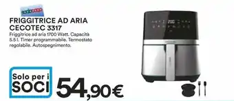 Ipercoop FRIGGITRICE AD ARIA CECOTEC 3317 offerta