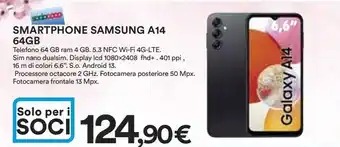 Ipercoop SMARTPHONE SAMSUNG A14 64GB offerta