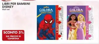 Ipercoop LIBRI PER BAMBINI DISNEY offerta