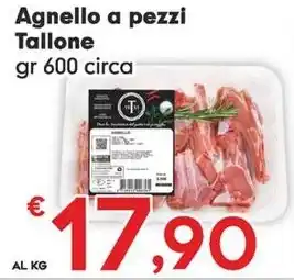 Despar Agnello a pezzi Tallone gr 600 circa offerta
