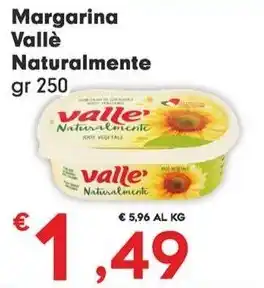 Despar Margarina Vallè Naturalmente offerta