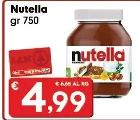 Despar Nutella gr 750 offerta