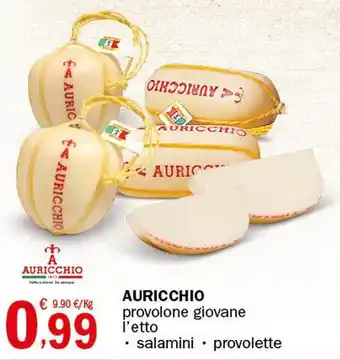 Crai AURICCHIO provolone giovane l'etto offerta