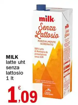 Crai MILK latte uht senza lattosio 1 lt offerta