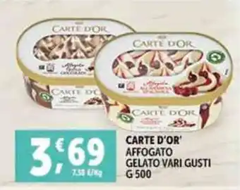 Deco Superfreddo CARTE D'OR' AFFOGATO GELATO VARI GUSTI G 500 offerta