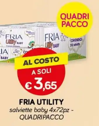 Il Tulipano FRIA UTILITY salviette baby 4x72pz - QUADRIPACCO offerta