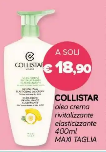 COLLISTAR oleo crema rivitalizzante elasticizzante 400ml