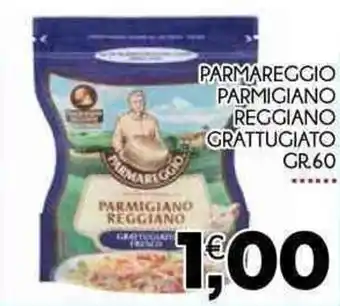 Enne Market Parmareggio Parmigiano Reggiano Grattugiato 60 gr offerta