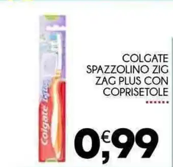 Colgate Spazzolino Zig Zag Plus Con Coprisetole