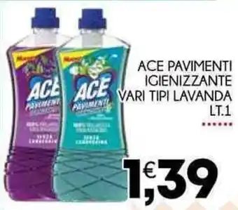 Enne Market Ace Pavimenti Igienizzante Vari Tipi Lavanda 1 lt. offerta