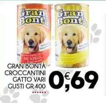Enne Market Gran Bontà Croccantini Gatto Vari Gusti 400 gr offerta