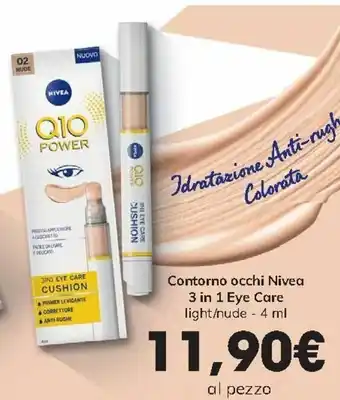 Interspar Nivea Contorno occhi 3 in 1 Eye Care light/nude 4 ml offerta