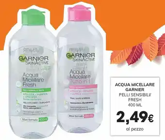 Interspar Garnier Acqua Micellare Pelli Sensibili/Fresh 400 ml offerta