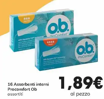 Interspar Ob 16 Assorbenti interni Procomfort offerta
