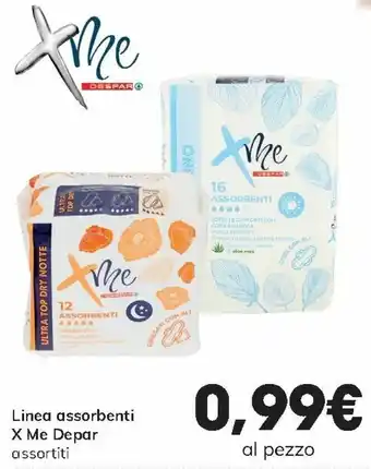 Interspar X Me Depar Linea assorbenti offerta