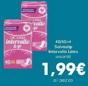 Interspar Intervallo Lines 40/40+4 Salvaslip offerta