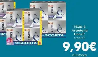 Interspar Lines E' 36/36+8 Assorbenti assortiti offerta