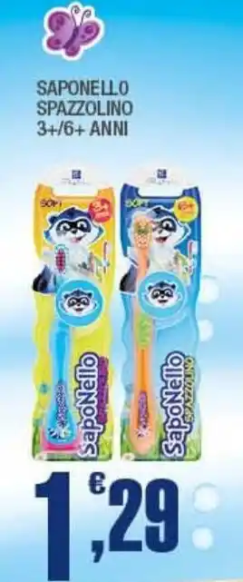 Splendidi e Splendenti SAPONELLO SPAZZOLINO 3+/6+ ANNI offerta