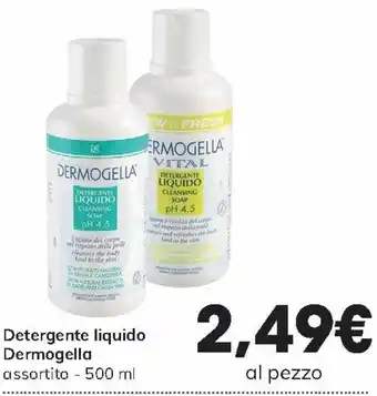 Interspar Dermogella Detergente Liquido 500 ml offerta