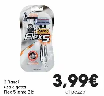 Flex 5 lame Bic 3 Rasoi usa e getta