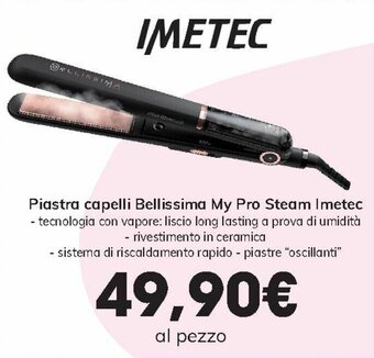 Bellissima My Pro Steam B28 100 Piastra Per Capelli Vapore Nero 1 8 M Offerta Di Euronics Bellissima My Pro Steam B28 100 Piastra Per Capelli Vapore Nero 1 8 M Offerta Di Euronics