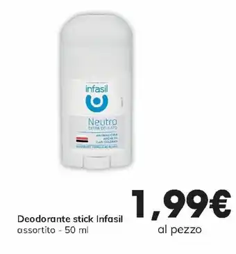 Interspar Infasil Deodorante stick 50 ml offerta
