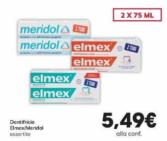 Interspar Elmex/Meridol Dentifricio 2 x 75 ml offerta
