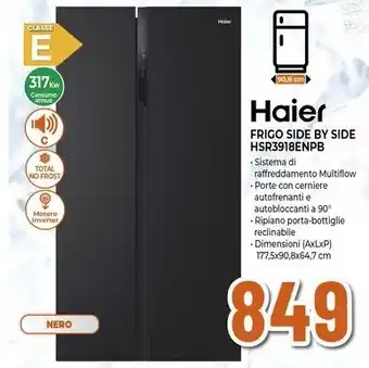 Expert Haier FRIGO SIDE BY SIDE HSR3918ENPB offerta