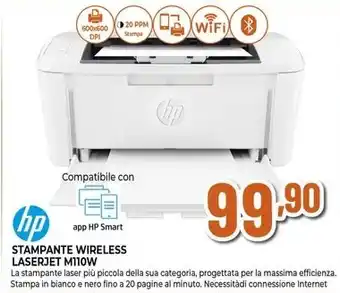 Expert HP STAMPANTE WIRELESS LASERJET M110W offerta