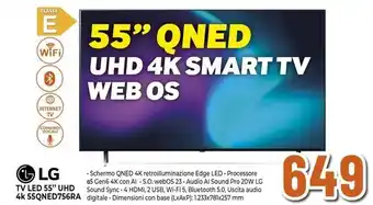 Expert LG TV LED 55" UHD 4k 55QNED756RA offerta