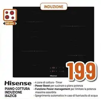 Expert Hisense PIANO COTTURA INDUZIONE 16421CB offerta