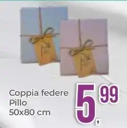 Coppia federe Pillo 50x80 cm