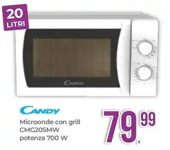 Portobello CANDY Microonde con grill CMG20SMW potenza 700 W offerta