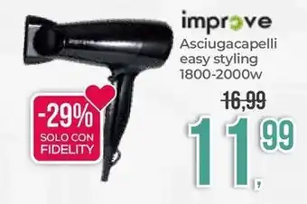 Portobello improve Asciugacapelli easy styling 1800-2000w offerta