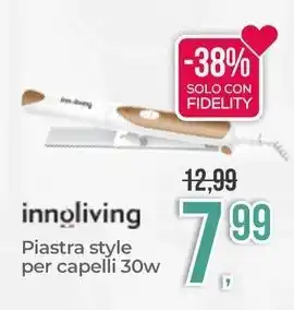 Portobello innoliving Piastra style per capelli 30w offerta