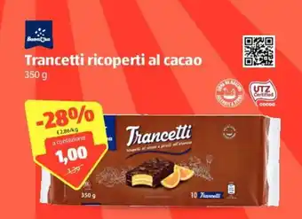 ALDI Trancetti ricoperti al cacao 350g offerta