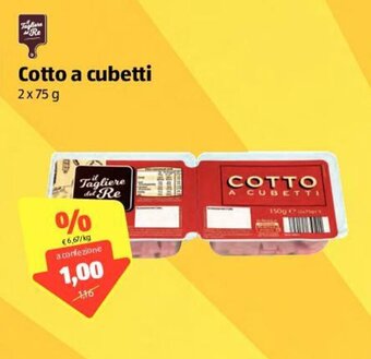 ALDI Cotto a cubetti 2x75g offerta