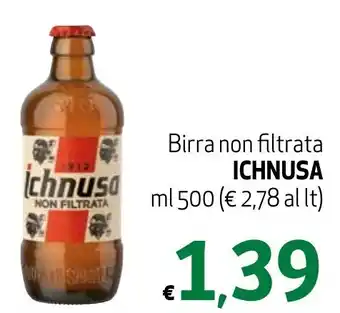 Eurospesa Birra non filtrata ICHNUSA ml 500 offerta