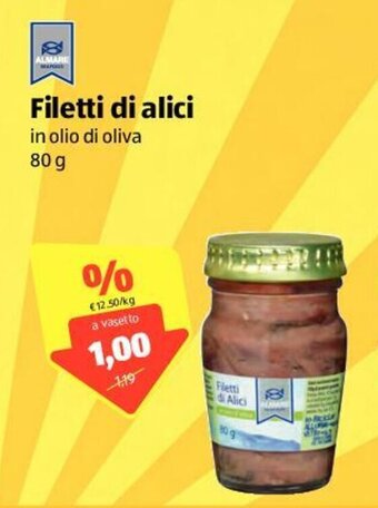 ALDI Almare Filetti di alici 80g offerta