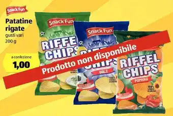 ALDI Snack Fun Patatine rigate 200g offerta