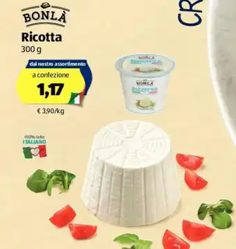 ALDI Bonlà Ricotta 300g offerta
